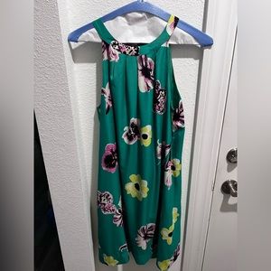 JCrew silky dress w open back. Sz 12